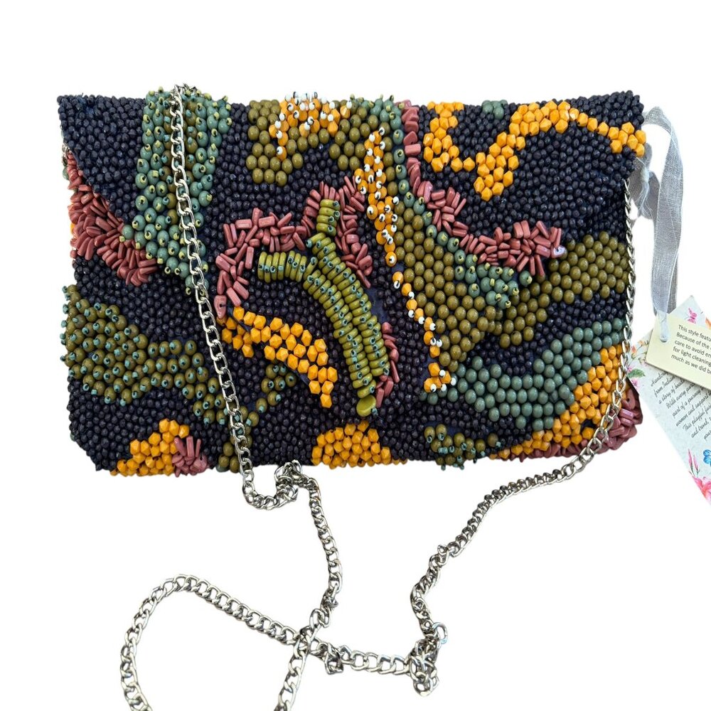 Made in India Hand-Made Crossbody Bag featuring a "Seaweed" Theme